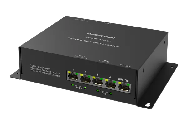 Crestron CEN-SWPOE-5AC 5-Port PoE Network Switch