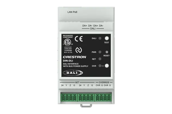 Crestron DIN-DLI DALI Interface, DIN Rail Mount