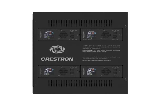Crestron DIN-EN-2X18-HC-2OPEN DIN Rail Enclosure with 2 DIN Rails and 2 Cover Openings