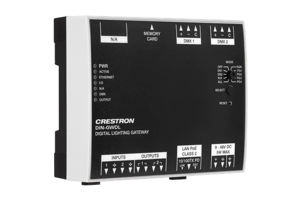 Crestron DIN-GWDL Digital Lighting Gateway, DIN Rail Mount