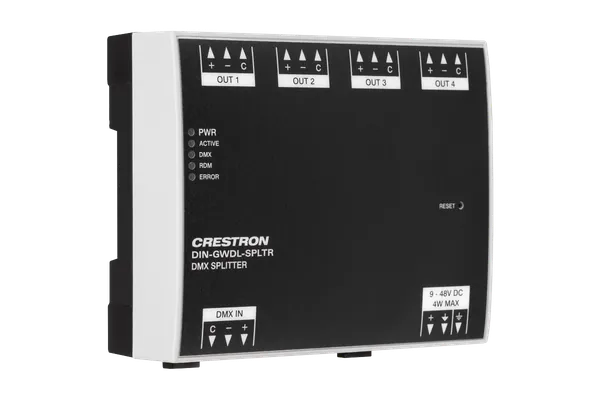 Crestron DIN-GWDL-SPLTR Digital Lighting Splitter, 4 Channel, DIN Rail Mount