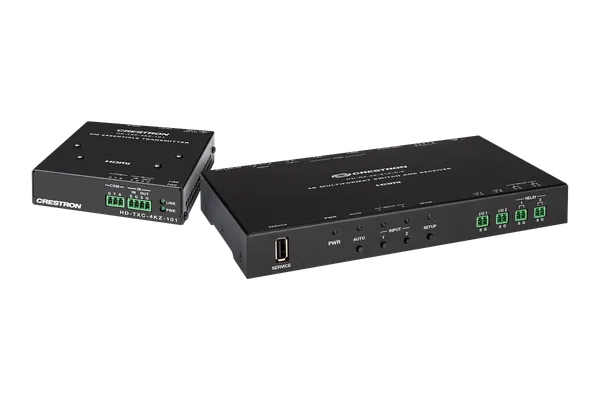 Crestron DM-EXT-1021 4K 2x1 DM Essentials Scaling Auto-Switcher and Extender over CATx Cable