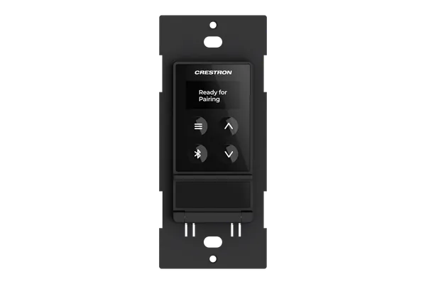 Crestron DM-NAX-BTIO-100-1G DM NAX Audio-over-IP Wall Plate with Bluetooth Audio Support, Analog Audio Input and Output, 1-Gang