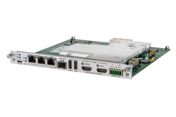 Crestron DM-NVX-363C DM NVX 4K60 4:4:4 HDR Network AV Encoder/Decoder Card with Downmixing and Dante Audio