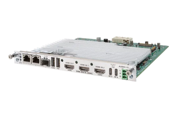 Crestron DM-NVX-384C DM NVX 5K 4x1 AV-over-IP Switcher Card with HDMI and USB-C Connectivity