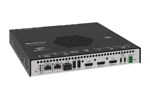 Crestron DM-NVX-385 DM NVX 5K 4x1 AV-over-IP Switcher with HDMI and USB-C Connectivity and Downmixing