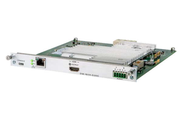 Crestron DM-NVX-D30C DM NVX 4K60 4:4:4 HDR Network AV Decoder Card