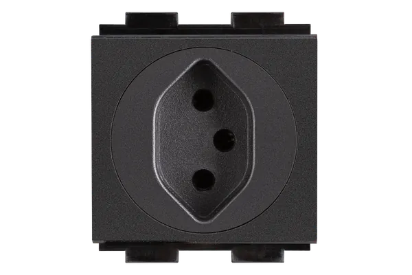 Crestron FT2A-PWR-SW-1-BASIC AC Power Outlet Module for FT2 Series, Single, Switzerland, Type J