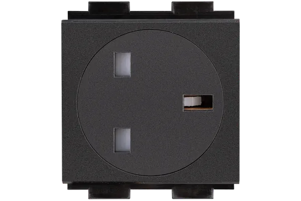 Crestron FT2A-PWR-UK-1-BASIC AC Power Outlet Module for FT2 Series, Single, UK Type G