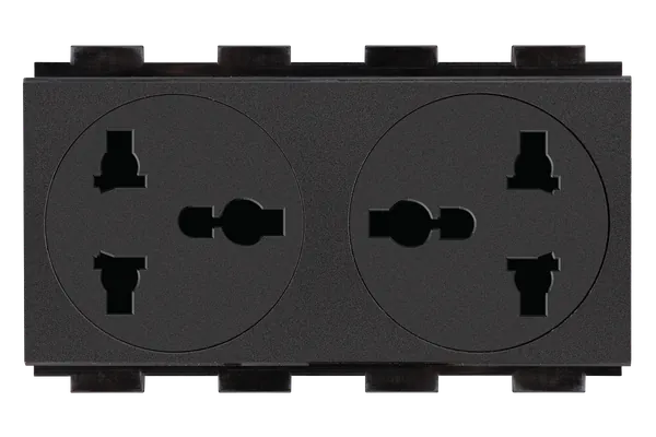 Crestron FT2A-PWR-UN-2 AC Power Outlet Module for FT2 Series, Dual, Universal