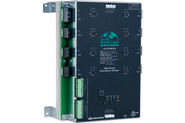 Crestron GLXP-DIMFLV8-LP 8 Channel 0-10 V Dimmer Module, Low Profile