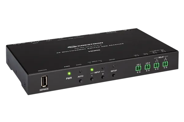 Crestron HD-RX-4K-210-C DMPS Essentials 4K Multiformat 2x1 AV Switch and Receiver