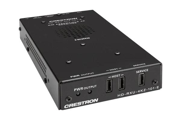 Crestron HD-RXU-4KZ-101 DM Essentials 4K60 4:4:4 Receiver for HDMI, USB 2.0, and Ethernet Signal Extension over CATx Cable