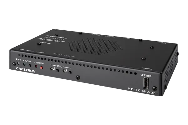 Crestron HD-TX-4KZ-201 DM Essentials 4K60 4:4:4 Transmitter and 2x1 Auto-Switcher for HDMI Signal Extension over CATx Cable
