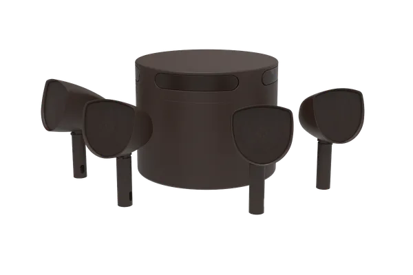 Crestron REFERENCE OD4.1-4-S10 Reference 4.1 Landscape Solution, Bronze Textured, Four 4 in. Satellites, One 10 in. Subwoofer