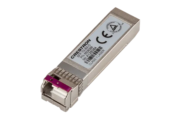 Crestron SFP-1G-BX-D SFP Transceiver Module for DM-NVX Series, Simplex Single-Mode Fiber, 1490/1310 nm, Downlink