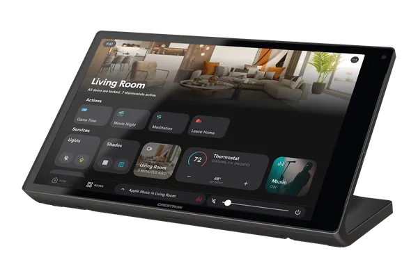 Crestron TS-1080R 10.1 in. Tabletop Touch Screen, Crestron Home OS Version