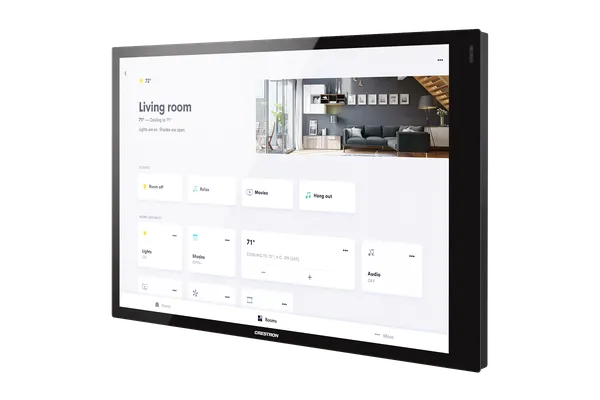 Crestron TSW-1070R 10.1 in. Wall Mount Touch Screen, Crestron Home OS Version, Black