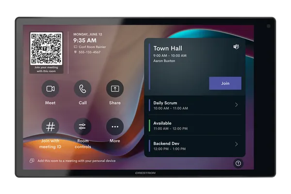 Crestron TSW-1080-UC 10.1 in. Wall Mount Touch Screen, Unified Communication Version