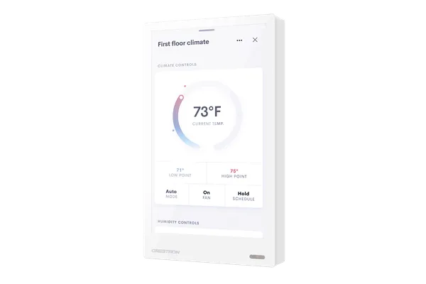 Crestron TSW-570PR 5 in. Wall Mount Touch Screen, Portrait, Crestron Home OS Version, White