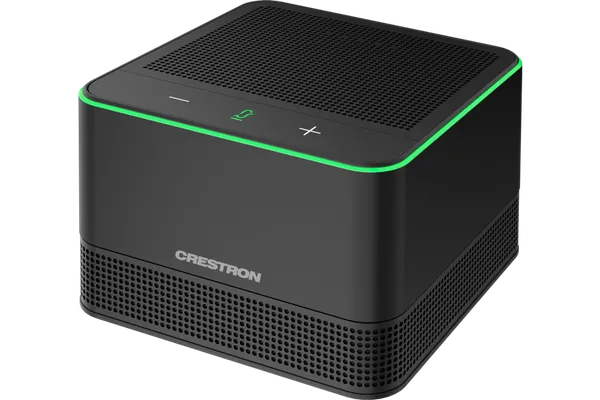 Crestron UC-AUDIO-POD-B-DR2 Flex Pod Wireless Speaker and Microphone, Black