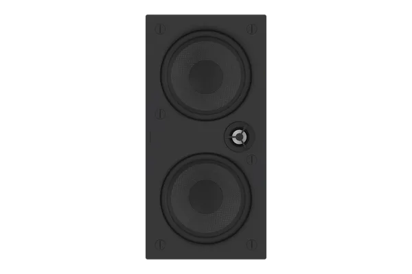 Crestron ULTIMATE IWLCR62 Ultimate Dual 6.5 in. 2-Way In-Wall LCR Speaker, White Textured, Single