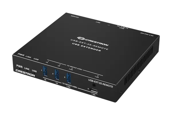 Crestron USB-EXT-3S-REMOTE USB 3.2 Extender over CAT 6a/7 Cable, Remote