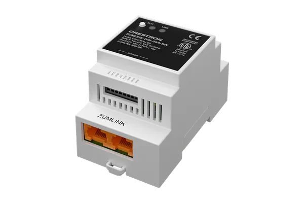 Crestron ZUMLINK-DIN-20A DIN Rail Load Controller, High Inrush Switch, 20A, 100-277V for Zum Lighting Control with Link Communication