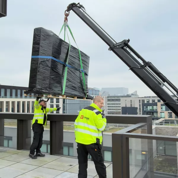 120 inch tv, it was to big for the lift and we couldn’t get it up the 6 flights of stairs safely. The only other option...