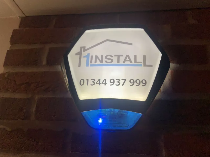 1Install alarm bell box at night