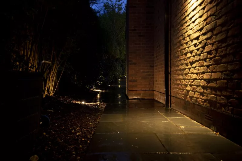 Garden steps and terrace lighting