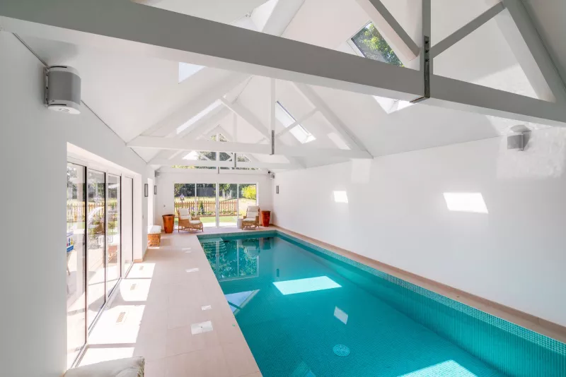 The pool house