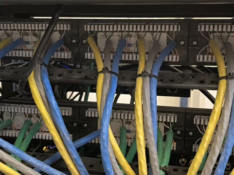 Unlabelled patch panel