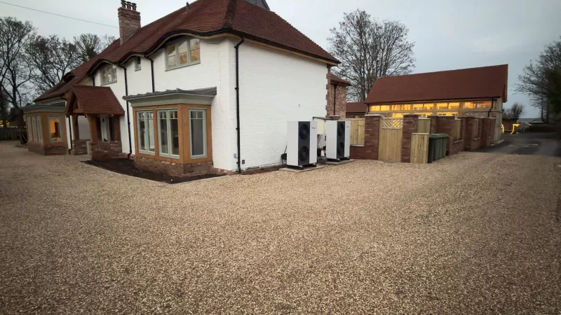 The house and the new oak framed wing