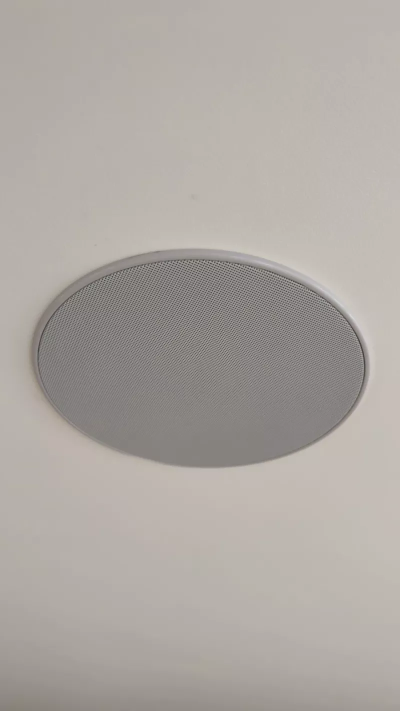 The finished ceiling speaker