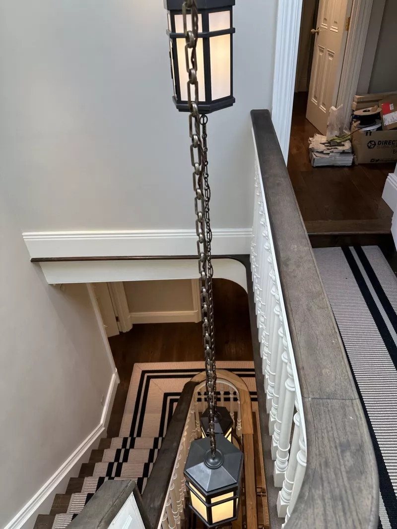 Stair lantern over the stairwell