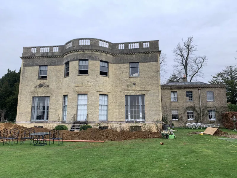 The Georgian country house near Waterfall