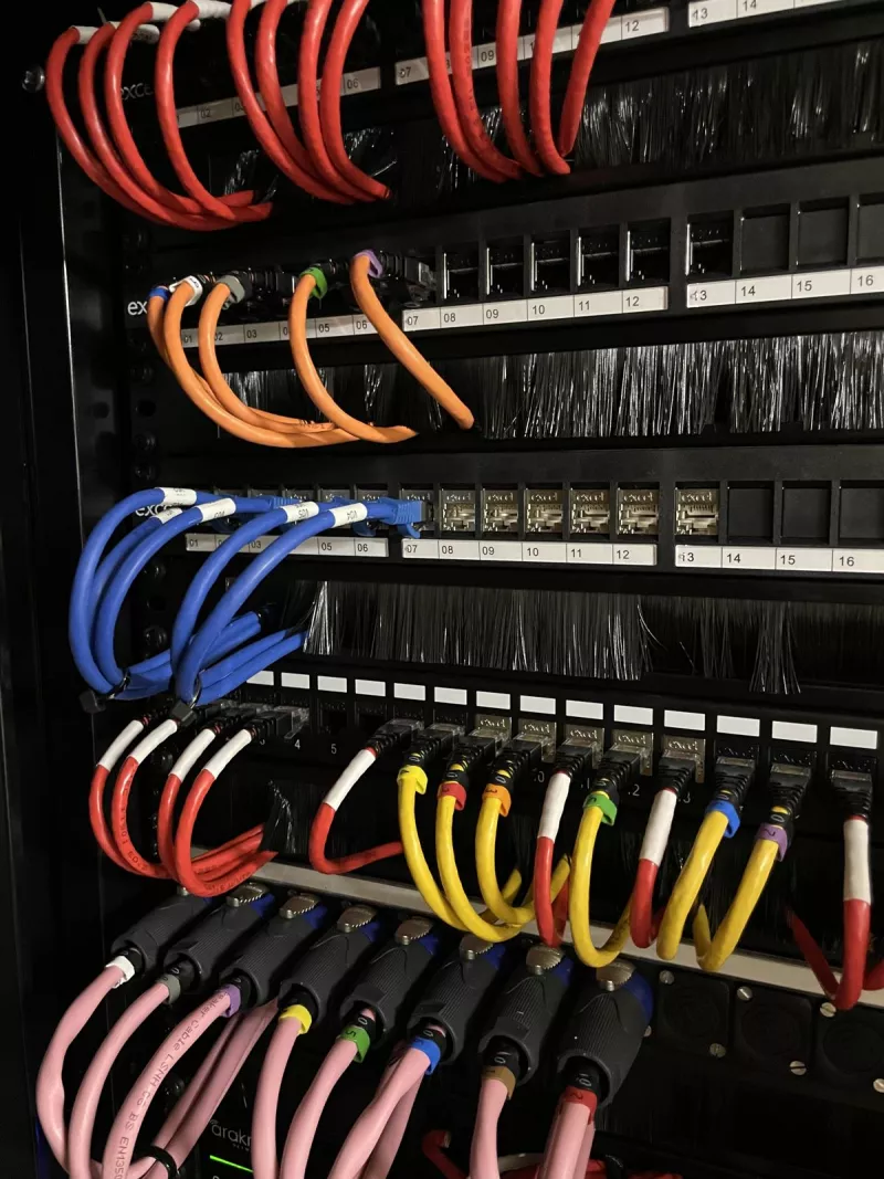 Colour coded network cabling