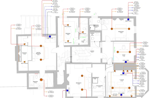 AV layout drawing