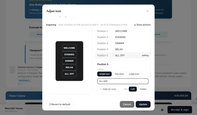 Tool in the proposal for designing keypad engraving
