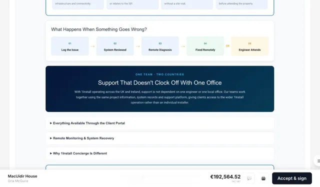 The 1Install support process
