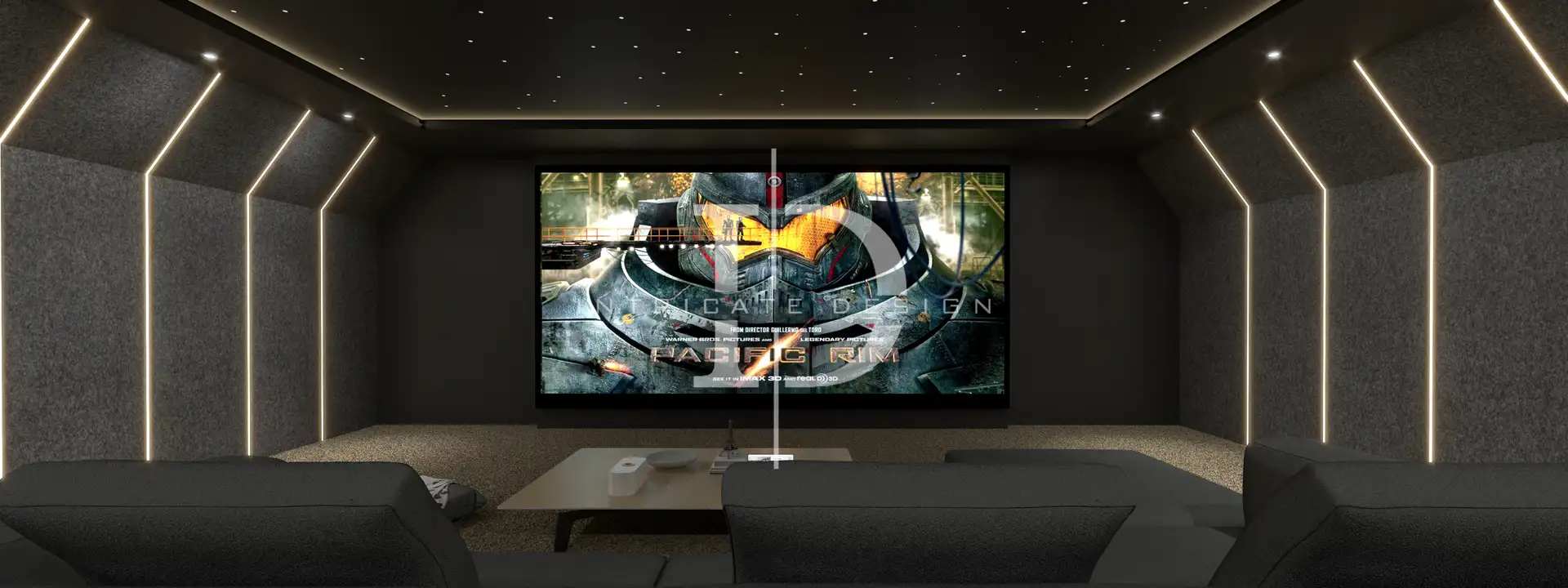 A finished home cinema