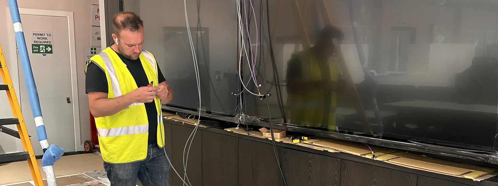 A 1Install engineer at work